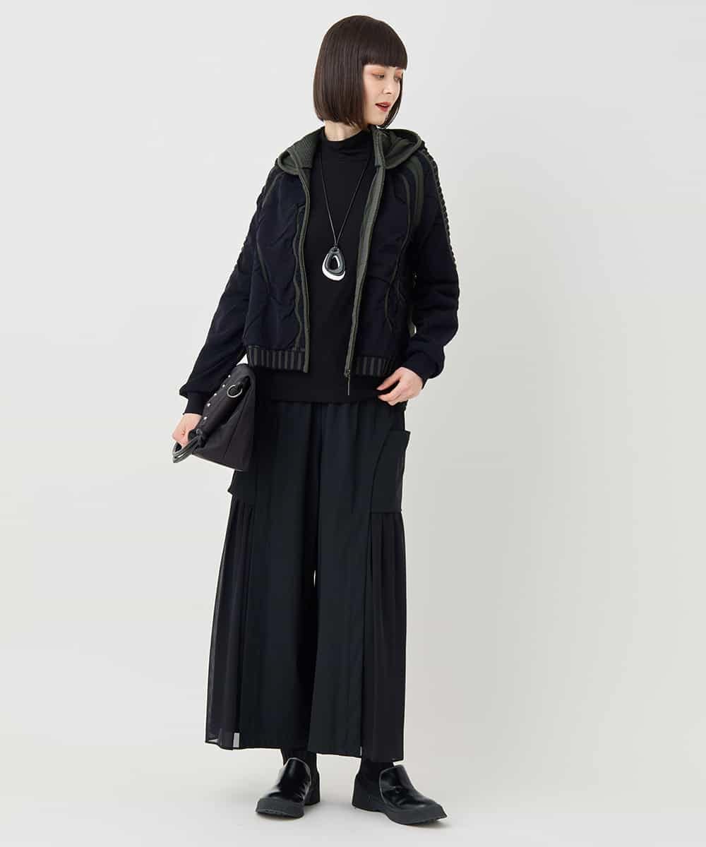 RBFAF01360 HIROKO BIS(ヒロコ ビス) ジャカードニットブルゾン ベージュ