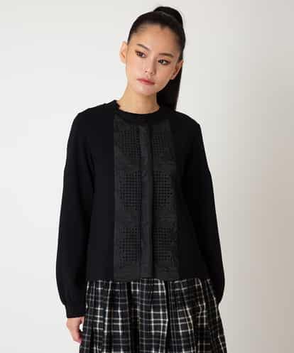 RBFAF70430 HIROKO BIS レースドッキングニットカーディガン
