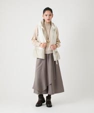 RBFAG31330 HIROKO BIS(ヒロコ ビス) 異素材MIXインターシャニットプルオーバー ベージュ