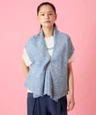 RBFGE55330 HIROKO BIS(ヒロコ ビス) ファンシーヤーンドライニットベスト ブルー