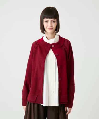 RBFLE20390 HIROKO BIS 切り替え配色ニットカーディガン