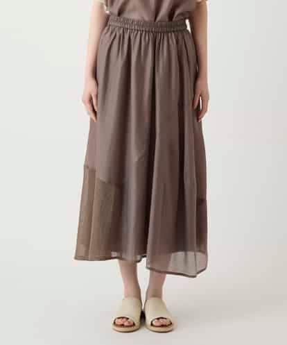 RBHIE04260 HIROKO BIS メッシュアクセントアシンメトリースカート /洗える