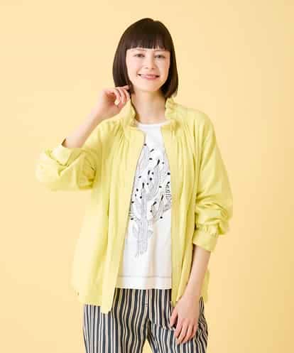 RBJED01390 HIROKO BIS ナチュラルワッシャーギャザーライトブルゾン