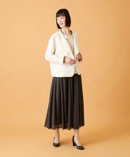 RBJED45390 HIROKO BIS(ヒロコ ビス) ジャカードノーカラージャケット /洗える アイボリー