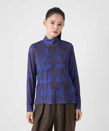 RBKAG16190 HIROKO BIS 千鳥ドットハイネックプルオーバー /洗濯機で洗える
