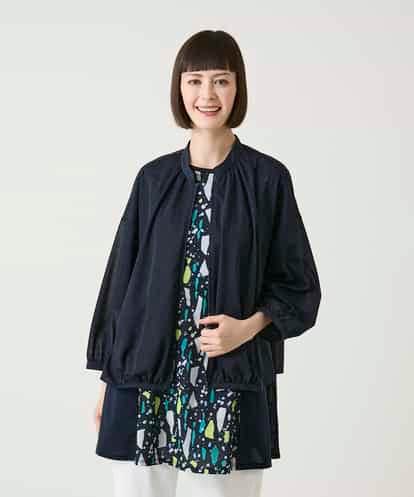 RBKGE40290 HIROKO BIS 【接触冷感】シアーギャザーデザインブルゾン