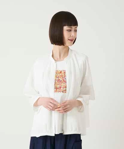 RBKGE40290 HIROKO BIS 【接触冷感】シアーギャザーデザインブルゾン