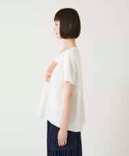RBKGE50180 HIROKO BIS(ヒロコ ビス) 【接触冷感】ペイントグラフィックデザインカットソー ホワイト