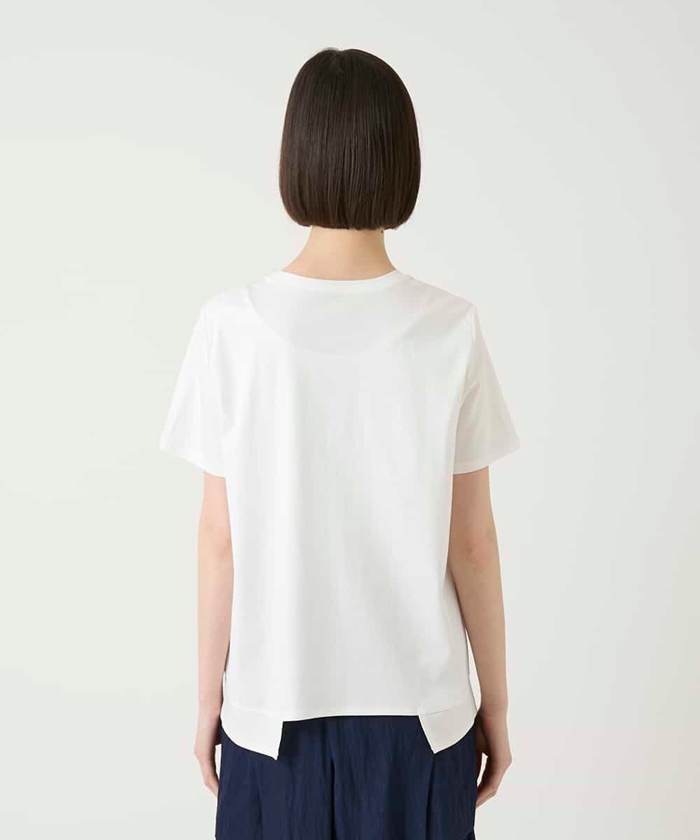 RBKGE50180 HIROKO BIS(ヒロコ ビス) 【接触冷感】ペイントグラフィックデザインカットソー ホワイト