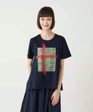 RBKGE50180 HIROKO BIS(ヒロコ ビス) 【接触冷感】ペイントグラフィックデザインカットソー ホワイト