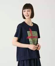 RBKGE50180 HIROKO BIS(ヒロコ ビス) 【接触冷感】ペイントグラフィックデザインカットソー ホワイト