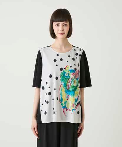 RBKGE51200 HIROKO BIS 【速乾】フクロウグラフィックカットソー