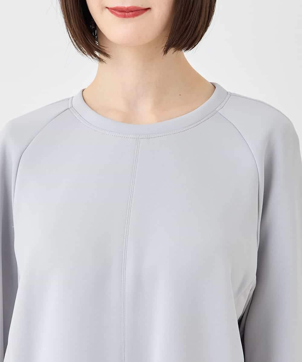 RBKLB30240 HIROKO BIS(ヒロコ ビス) 異素材切り替えプルオーバー /洗える ライトグレー