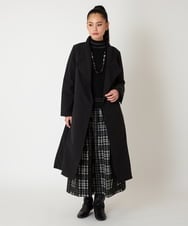 RBUAF40630 HIROKO BIS(ヒロコ ビス) 中綿入りロングコート ブラック
