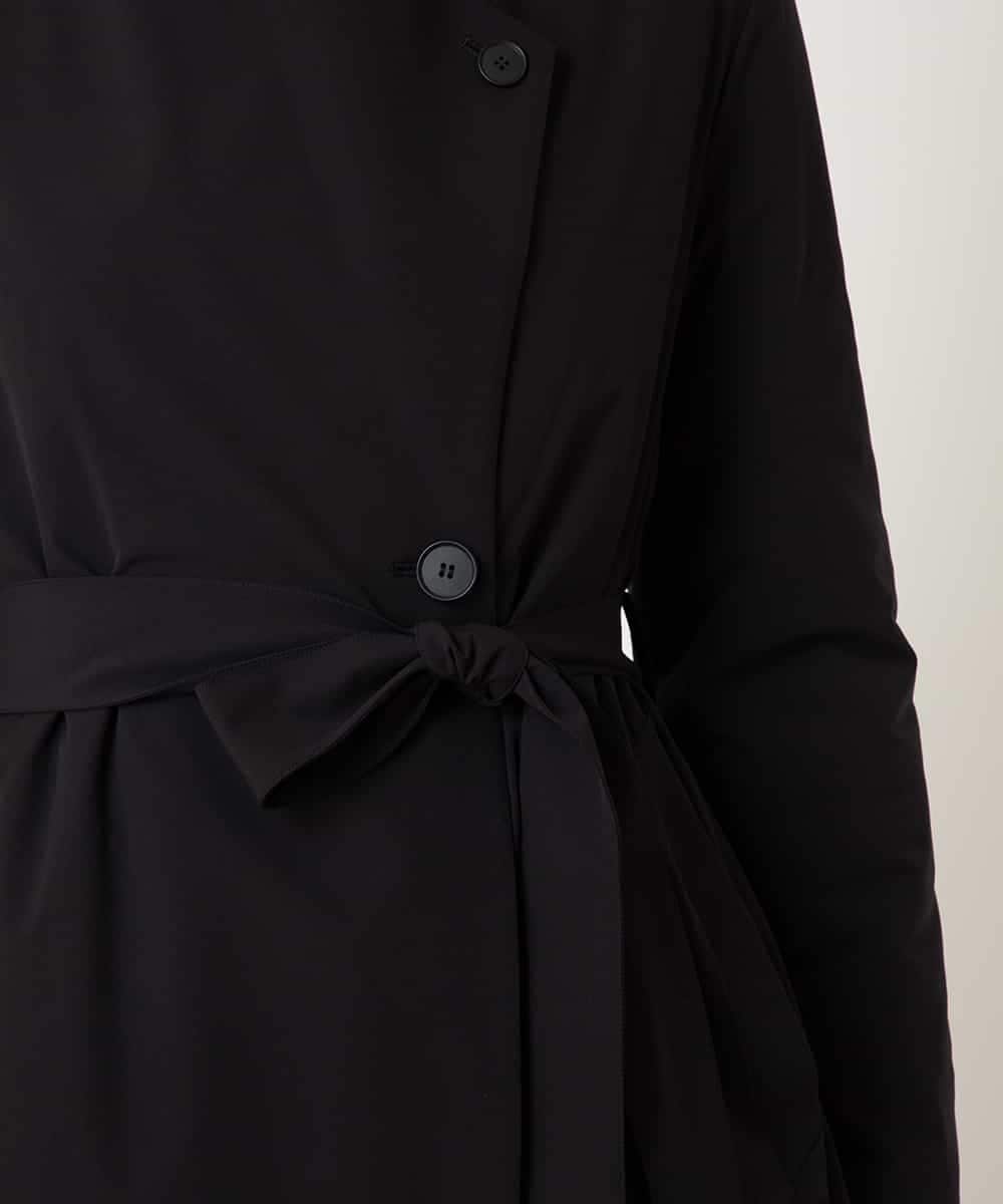 RBUAF40630 HIROKO BIS(ヒロコ ビス) 中綿入りロングコート ブラック