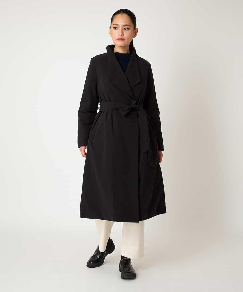 RBUAF40630 HIROKO BIS(ヒロコ ビス) 中綿入りロングコート ブラック