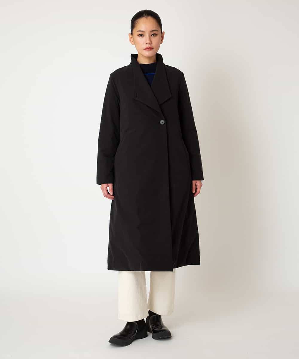 RBUAF40630 HIROKO BIS(ヒロコ ビス) 中綿入りロングコート ブラック