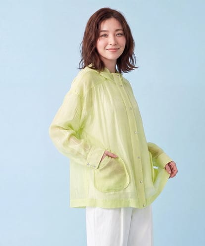 REJFW60290 HIROKO BIS ソフトシアーフーディージャケット /洗える