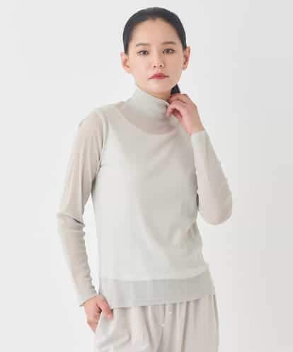 REKED85070 HIROKO BIS シアーハイネックカットソー /洗濯機で洗える