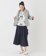 RETDD50330 HIROKO BIS(ヒロコ ビス) ラウンドヘムショートブルゾン /洗える ネイビー
