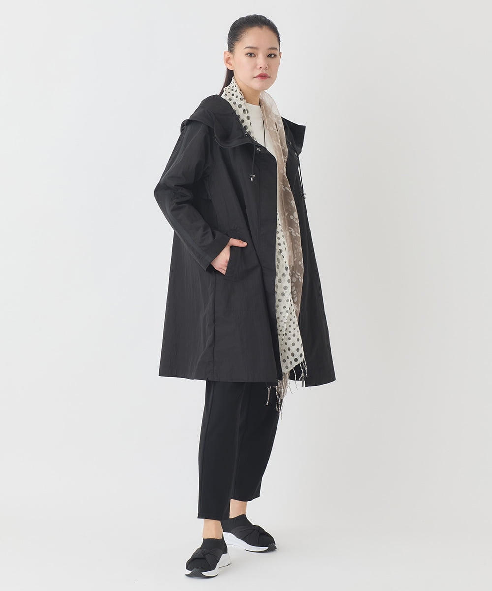 REUDD60430 HIROKO BIS(ヒロコ ビス) ビッグカラーテントラインコート /洗える ベージュ