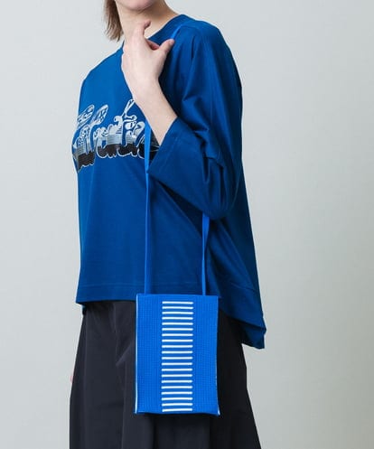 RG5GA02150 TRUNK HIROKO KOSHINO ボーダーニットポシェット