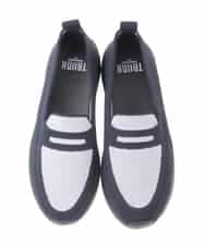 RG6GD01360 TRUNK HIROKO KOSHINO(ヒロココシノ) 配色メッシュニットスニーカー ネイビー