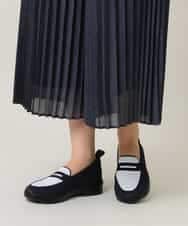 RG6GD01360 TRUNK HIROKO KOSHINO(ヒロココシノ) 配色メッシュニットスニーカー ネイビー