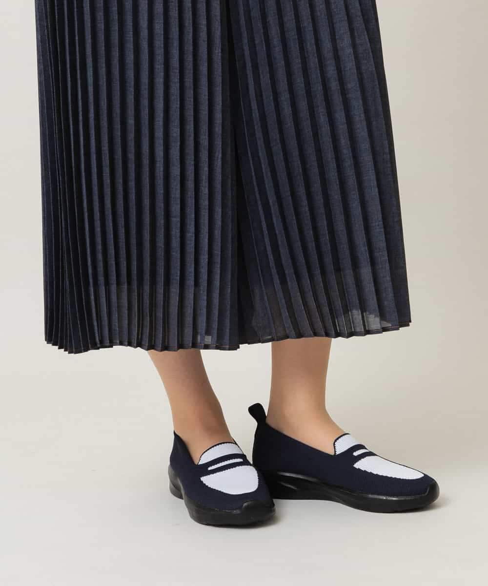 RG6GD01360 TRUNK HIROKO KOSHINO(ヒロココシノ) 配色メッシュニットスニーカー ネイビー