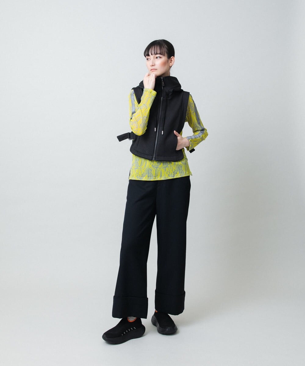 RGBED01360 TRUNK HIROKO KOSHINO(ヒロココシノ) メッシュフードベスト/洗える ブラック