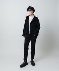 RHBAF17490 HIROKO KOSHINO(ヒロココシノ) 先染めチェックリブジョイントプルオーバー/日本製 アイボリー