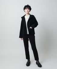 RHBAF17490 HIROKO KOSHINO(ヒロココシノ) 先染めチェックリブジョイントプルオーバー/日本製 アイボリー