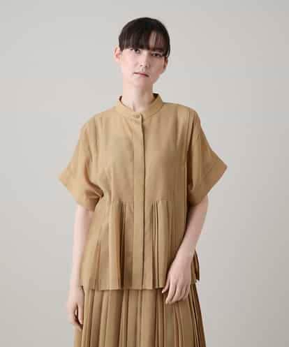 RHBHE01630 HIROKO KOSHINO 立体プリーツシアーブラウス /洗える