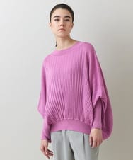RHFFV02490 HIROKO KOSHINO(ヒロココシノ) プリーツニットプルオーバー ピンク
