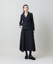 RHHLD14540 HIROKO KOSHINO(ヒロココシノ) ドットジャカードフレアスカート /洗える ブラック