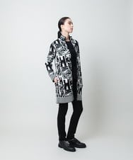 RHKAF33330 HIROKO KOSHINO(ヒロココシノ) フロッキーロゴジャージープルオーバー/日本製/洗える アイボリー