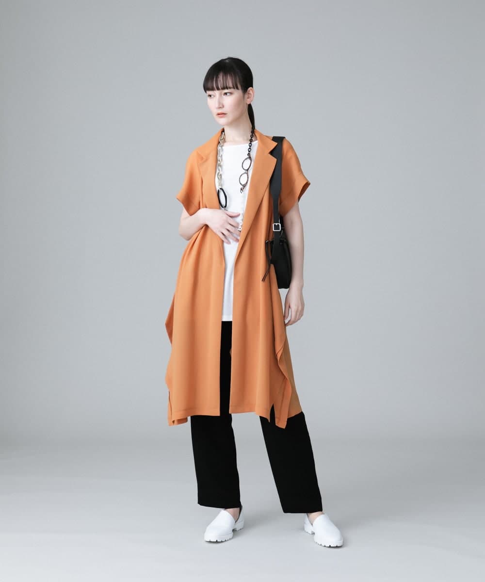 RHKGV10220 HIROKO KOSHINO(ヒロココシノ) 【日本製/洗える】パイピングポイントインナーカットソー ブラック