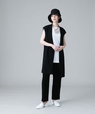 RHKGV10220 HIROKO KOSHINO(ヒロココシノ) 【日本製/洗える】パイピングポイントインナーカットソー ブラック