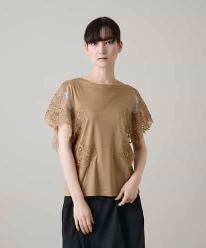 RHKHE03450 HIROKO KOSHINO ケミカルレースジョイントカットソー /洗える