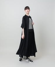 RHKHE07390 HIROKO KOSHINO(ヒロココシノ) 幾何柄プリントコンパクトプルオーバー /日本製/洗える ブルー