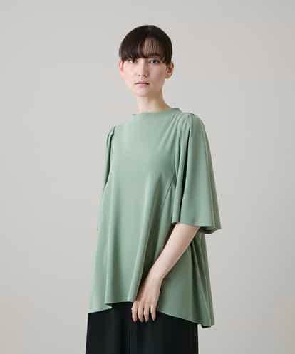 RHKHF30360 HIROKO KOSHINO パフスリーブAラインカットソー /洗える