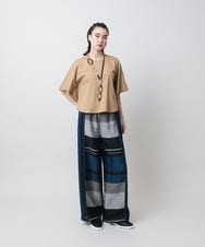 RHKIE14260 HIROKO KOSHINO(ヒロココシノ) ケープシルエットカットソー/日本製/洗える ベージュ