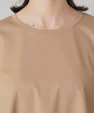 RHKIE14260 HIROKO KOSHINO(ヒロココシノ) ケープシルエットカットソー/日本製/洗える ベージュ