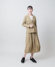 RHKJE21450 HIROKO KOSHINO(ヒロココシノ) バルキーステッチデザインカットソー /日本製/洗える アイボリー
