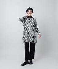 RHLAF03430 HIROKO KOSHINO(ヒロココシノ) リバーテーパードパンツ ブラック