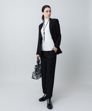 RHLAF03430 HIROKO KOSHINO(ヒロココシノ) リバーテーパードパンツ ブラック