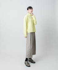 RHLED40430 HIROKO KOSHINO(ヒロココシノ) シャドーストライプクロップドワイドパンツ/日本製/洗える ベージュ