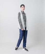 RHLJE28420 HIROKO KOSHINO(ヒロココシノ) デニムプリントストレッチパンツ /日本製/洗える ブルー