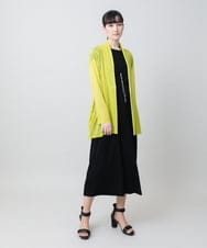 RHPGF10450 HIROKO KOSHINO(ヒロココシノ) キャップスリーブデザインワンピース/日本製/洗える ブラック
