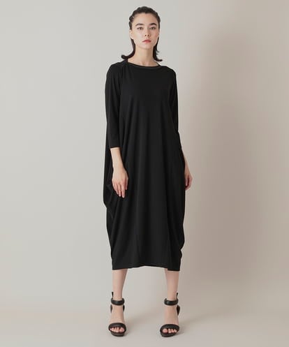 RHPIE11630 HIROKO KOSHINO スパンコール刺繍ロングワンピース/日本製/洗える